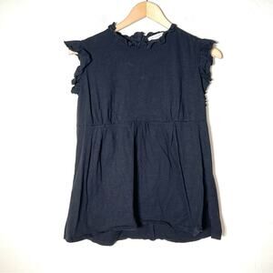 Sweet Journey black casual top blouse shirt size medium M B153